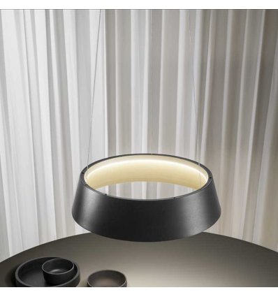 Gea Luce Suspension Juliette Structure In Aluminum And White Silicone