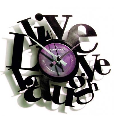 OROLOGIO MODERNO DA PARETE LIVE LOVE LAUGH