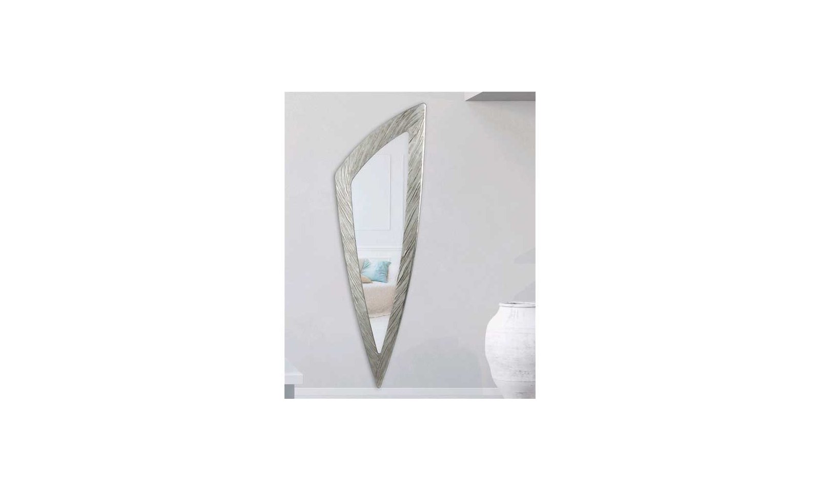 PINTDECOR WALL MIRROR SELCE SILVER, triangular mirror