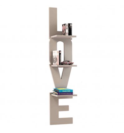 LIBRERIA MODERNA GREY LOVE