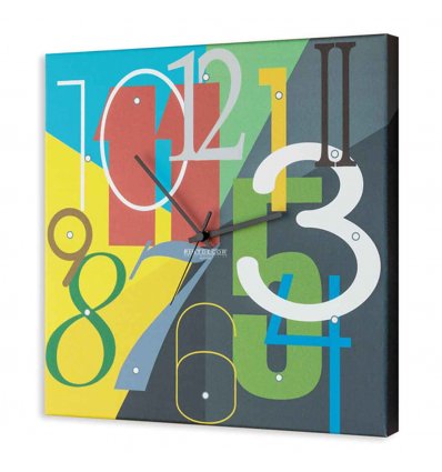 PINTDECOR QUADRO/OROLOGIO MODERNO COLOR NUMBERS