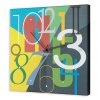 PINTDECOR QUADRO/OROLOGIO MODERNO COLOR NUMBERS