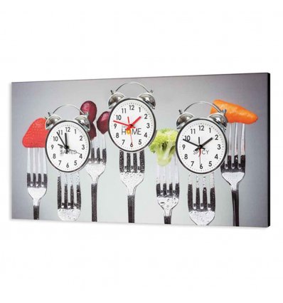 PINTDECOR QUADRO/OROLOGIO MODERNO HORLOGE DE CUISINE