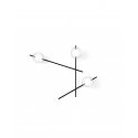 MILOOX MIKADO WALL LAMP 3 LIGHTS TRANSPARENT BALLS