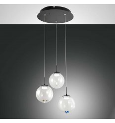 Fabas Luce Lampada a sospensione con diffusore circolare piccolo a led dal  design moderno Palau