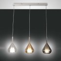 FABAS LUCE PENDELLEUCHTE LILA BAR 3 LICHTER