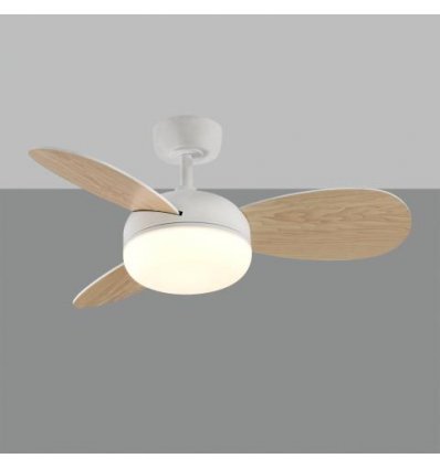 ACB VENTILATORE DA SOFFITTO LUCE LED BISE