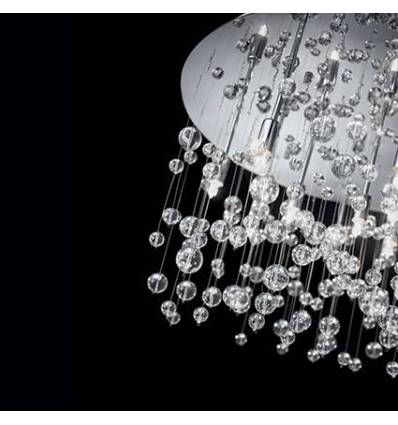 IDEAL LUX LAMPADA DA SOFFITTO NEVE 12 LUCI CROMO