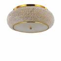 IDEAL LUX CEILING LAMP PASHA' 10 LIGHTS GOLD